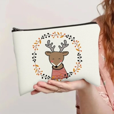 Túi Vải Đựng Đồ Makeup, Mỹ Phẩm Giáng Sinh Noel - Cá Nhân, Giá 41.325₫