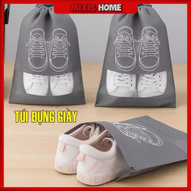 Túi Vải Đựng Giày Dép Chống Bụi Chống Thấm Dây Rút Du Lịch 15.000 VND