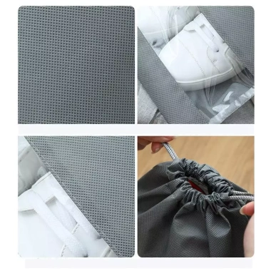 Túi Vải Đựng Giày Dép Chống Bụi Chống Thấm Dây Rút Du Lịch 15.000 VND 4