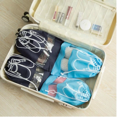 Túi Vải Đựng Giày Dép Chống Nước, Bụi Bẩn, Dây Rút Xếp Gọn, Nhiều Size Du Lịch Tiện Lợi - 7.900 VND