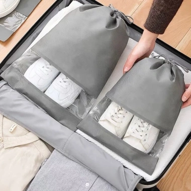 Túi Vải Đựng Giày Dép Dây Rút Chống Bẩn Size Lớn Du Lịch Giá 20.000đ