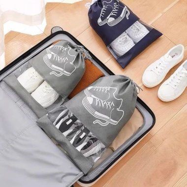 Túi Vải Đựng Giày Dép Dây Rút Chống Bẩn Size Lớn Du Lịch Giá 20.000đ