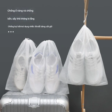 Túi Vải Đựng Giày Dép Dây Rút Chống Bẩn Size Lớn – Thiết Kế Họa Tiết Đẹp Mắt, Phụ Kiện Du Lịch Giá 7.000 VND