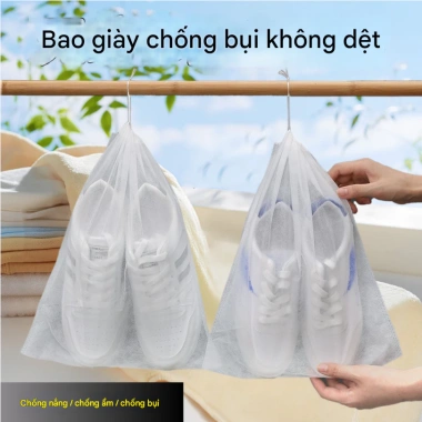 Túi Vải Đựng Giày Dép Dây Rút Chống Bẩn Size Lớn – Thiết Kế Họa Tiết Đẹp Mắt, Phụ Kiện Du Lịch Giá 7.000 VND