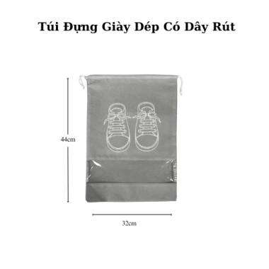 Túi Vải Đựng Giày Dép Kunluv Dây Rút Chống Bẩn, Du Lịch Size Lớn, Thiết Kế Đẹp Mắt 3