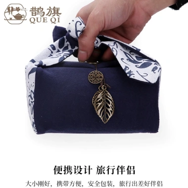 Túi vải lanh cotton bộ trà Kung Fu 1 nồi 2 cốc du lịch di động tùy chỉnh 4 Túi vải lanh cotton bộ trà Kung Fu 1 nồi 2 cốc du lịch di động tùy chỉnh 4