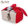 Túi vải lanh cotton bộ trà Kung Fu 1 nồi 2 cốc du lịch di động tùy chỉnh 9