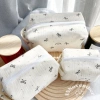 Túi vải nơ hồng đen đựng đồ trang điểm - Tiện dụng, xinh xắn, chỉ 89.000₫ 4