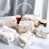 Túi vải nơ hồng đen đựng đồ trang điểm - Tiện dụng, xinh xắn, chỉ 89.000₫ 9
