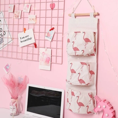 Túi Vải Treo Tường 3 Ngăn Đa Năng - Đựng Đồ Cá Nhân Tiện Dụng Giá Sỉ 22.499 VND 8