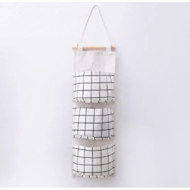 Túi Vải Treo Tường 3 Ngăn Đa Năng - Đựng Đồ Cá Nhân Tiện Dụng Giá Sỉ 22.499 VND 10