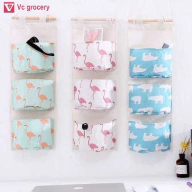 Túi Vải Treo Tường 3 Ngăn Đa Năng – Tiện Lợi Đựng Đồ Cá Nhân, Giá 36.900₫