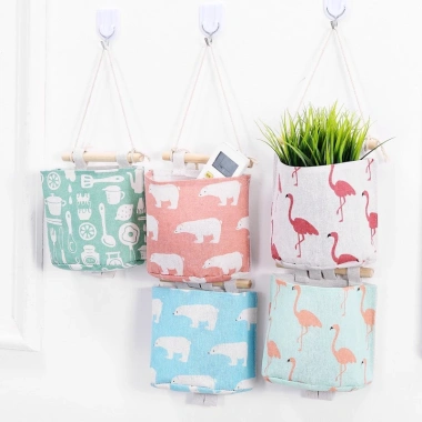Túi Vải Treo Tường Decor Đa Năng Đựng Đồ Cá Nhân Tiện Lợi Giá 17.340 VND 2