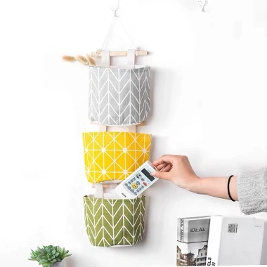 Túi Vải Treo Tường Decor Đa Năng Đựng Đồ Cá Nhân Tiện Lợi Giá 17.340 VND 7