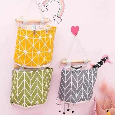 Túi Vải Treo Tường Decor Đa Năng Đựng Đồ Cá Nhân Tiện Lợi Giá 17.340 VND 10