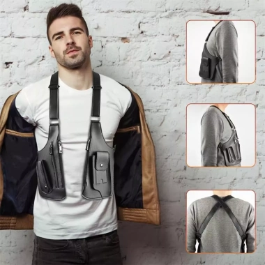 Túi Vest da chống trộm TOBE1 - Đeo ngực, chéo đa năng ẩn nách nam nữ, 306.936đ