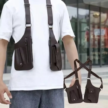 Túi Vest da chống trộm TOBE1 - Đeo ngực, chéo đa năng ẩn nách nam nữ, 306.936đ