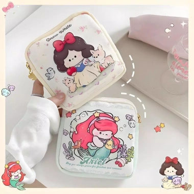 Túi ví đựng mỹ phẩm và băng vệ sinh đáng yêu phong cách Hàn Quốc - Giá chỉ 28.000₫