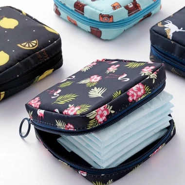 Túi ví mini chống thấm nước 13x13cm - Đựng băng vệ sinh, son môi, mỹ phẩm, tiện xách, giá 24.500₫ 5