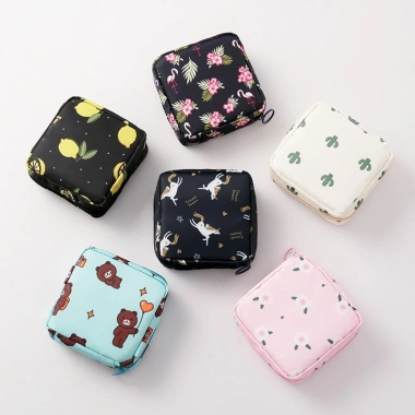 Túi ví mini chống thấm nước 13x13cm - Đựng băng vệ sinh, son môi, mỹ phẩm, tiện xách, giá 24.500₫ 8