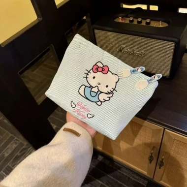 Túi ví vải Hello Kitty khóa kéo - Đựng đồ cá nhân, mỹ phẩm tiện lợi, giá 33.859₫ 9