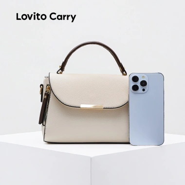 Túi vuông nhỏ Lovito Carry nữ LFAR9.075 - Thiết kế trơn, giảm còn 211.680₫ 2