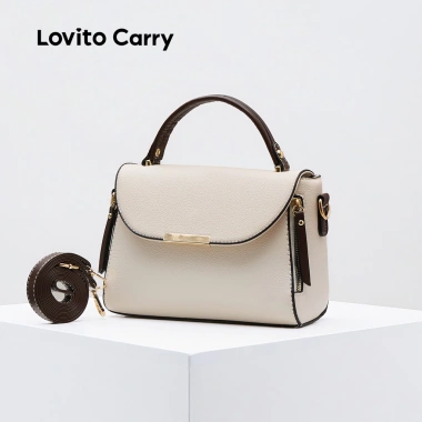 Túi vuông nhỏ Lovito Carry nữ LFAR9.075 - Thiết kế trơn, giảm còn 211.680₫ 3