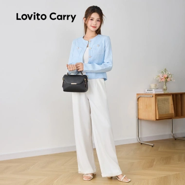 Túi vuông nhỏ Lovito Carry nữ LFAR9.075 - Thiết kế trơn, giảm còn 211.680₫ 6