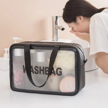 Túi Washbag Du lịch Trong Suốt Chống Thấm Nước - Đựng Mỹ Phẩm Sang Trọng Tiện Dụng 34.900 VND