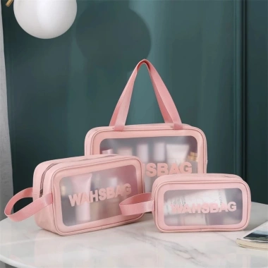 Túi Washbag Du lịch Trong Suốt Chống Thấm Nước - Đựng Mỹ Phẩm Sang Trọng Tiện Dụng 34.900 VND