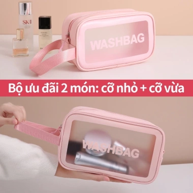 Túi Washbag PVC Trong Suốt Du Lịch - Chống Nước, Chống Ẩm, Tay Cầm Siêu Tiện Lợi, Giá 87.360 VND 10