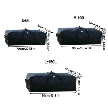 Túi xách đi bộ Oxford chống nước 55L‑150L, tay cầm gập, đa năng lều ba lô