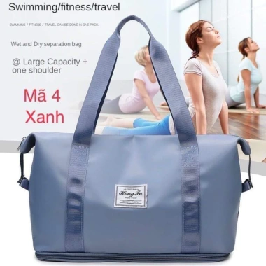 Túi xách du lịch cỡ lớn 2 tầng đa năng nam nữ, đựng quần áo mỹ phẩm tiện dụng Giá 80k