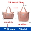 Túi xách du lịch cỡ lớn BATOSA nữ 2 tầng gấp gọn, đựng mỹ phẩm - Giá ưu đãi 110k 2