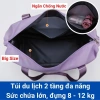 Túi xách du lịch cỡ lớn BATOSA nữ 2 tầng gấp gọn, đựng mỹ phẩm - Giá ưu đãi 110k 5