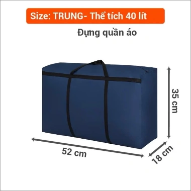 Túi xách du lịch cỡ lớn siêu to, thay vali, giỏ đựng quần áo - Chỉ 60.000₫
