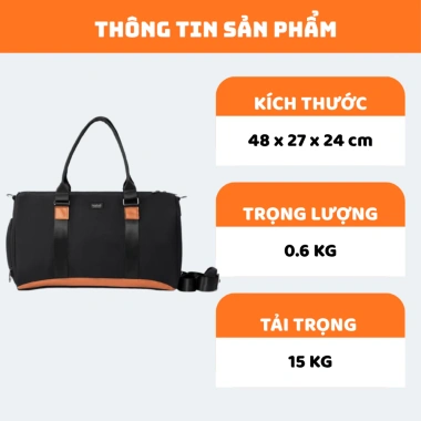 Túi Xách Du Lịch NATOLI Ngăn Giày Chống Nước Chống Sốc Cao Cấp 409.000đ