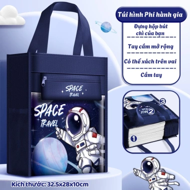 Túi Xách Học Thêm Bé Họa Tiết Ngộ Nghĩnh Nhiều Màu Canvas Chống Thấm Nước Giá 75.000₫