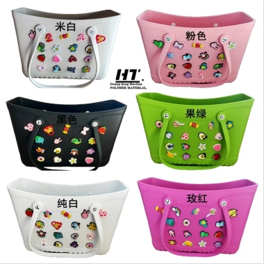 Túi xách nhựa EVA vuông đa năng du lịch - Jibits Charm Sticke, giảm còn 185.000₫