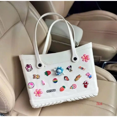 Túi xách nhựa EVA vuông đa năng du lịch - Jibits Charm Sticke, giảm còn 185.000₫