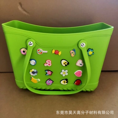 Túi xách nhựa EVA vuông đa năng du lịch - Jibits Charm Sticke, giảm còn 185.000₫