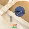 Túi xách nữ canvas tote có khóa kéo, ngăn phụ thời trang Handiro 35.000₫ 5