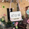 Túi xách nữ dáng bầu da nhung họa tiết mèo xinh yêu, ngăn phụ tiện, giá 47.000₫ 5
