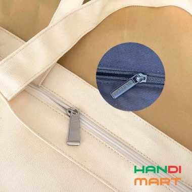 Túi xách nữ Hasu tote canvas khép zip - Đựng đồ cá nhân, giá chỉ 35.000₫ 4
