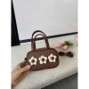Túi xách nữ mini hoa len vintage Hàn Quốc, dáng hộp tiểu thư, giá 69.000₫