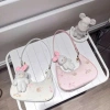 Túi xách nữ mini kẹp nách họa tiết dễ thương - tặng charm thú bông xinh - Giá chỉ 69.900₫ HT387 9
