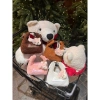 Túi Xách Nữ Size 14 Chất Cải Xù Đính Thỏ Xinh - Đựng Cá Nhân, Đi Tết, Tiệc, Giá 69.300 VND