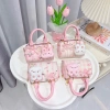 Túi Xách TL Dáng Trống Hoạ Tiết Dễ Thương Size 16 Đựng Nhiều Đồ Cho Chị Em Đi Chơi, Đi Tiệc