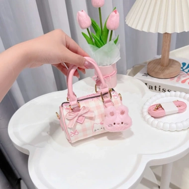 Túi Xách TL Dáng Trống Hoạ Tiết Dễ Thương Size 16 Đựng Nhiều Đồ Cho Chị Em Đi Chơi, Đi Tiệc 9