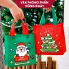Túi xách tote vải không dệt Noel, đựng sách vở, quà Giáng Sinh, chỉ 9.900₫ 2